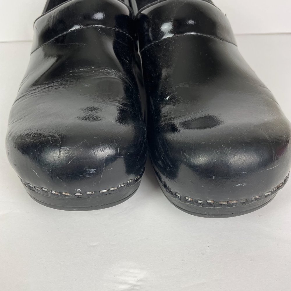 Sanita Woman's EU 42 US 11Black‎ Patent Leather Professional Clog Comfortable - Picture 3 of 10